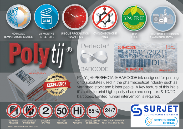 POLYtij ® PERFECTA ® tinta BARCODE