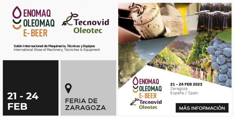 ENOMAQ/OLEOMAQ/E-BEER y TECNOVID/OLEOTEC se pospone hasta febrero de 2023
